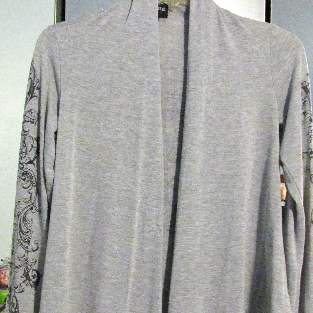 Open front drape cardigan